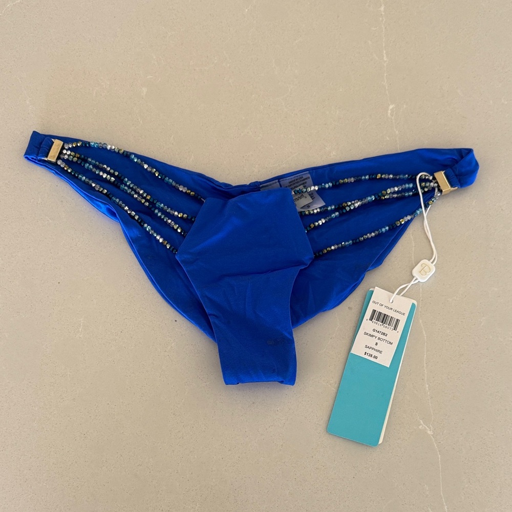 Blue Beaded Kids Bottoms